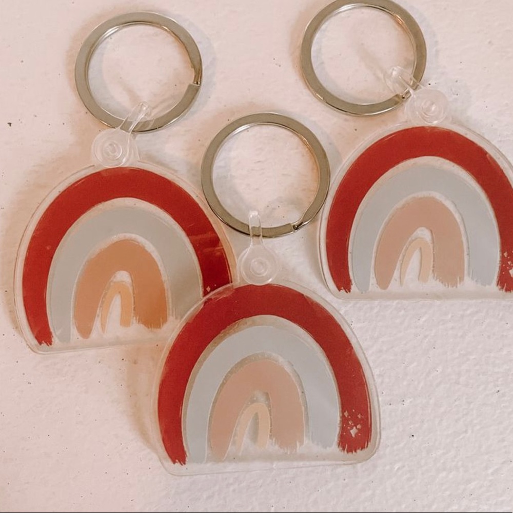 Rainbow Acrylic Keychain